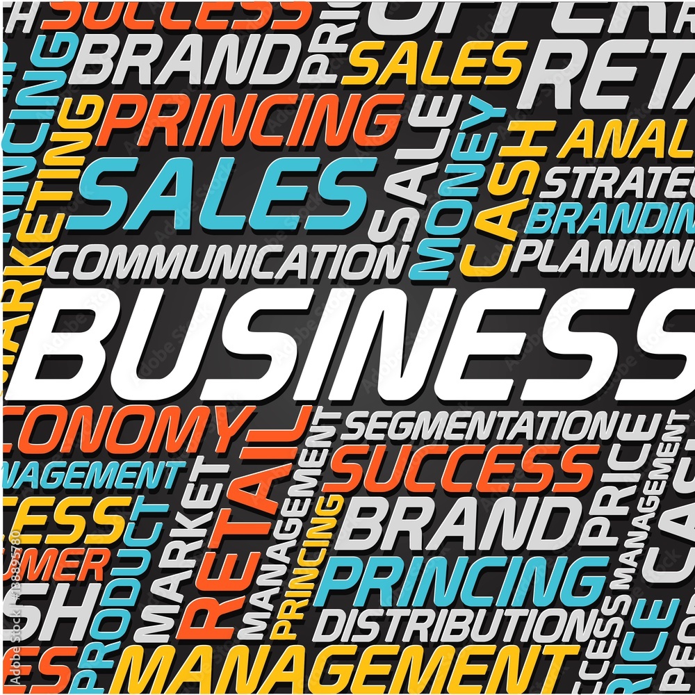 Business word cloud template