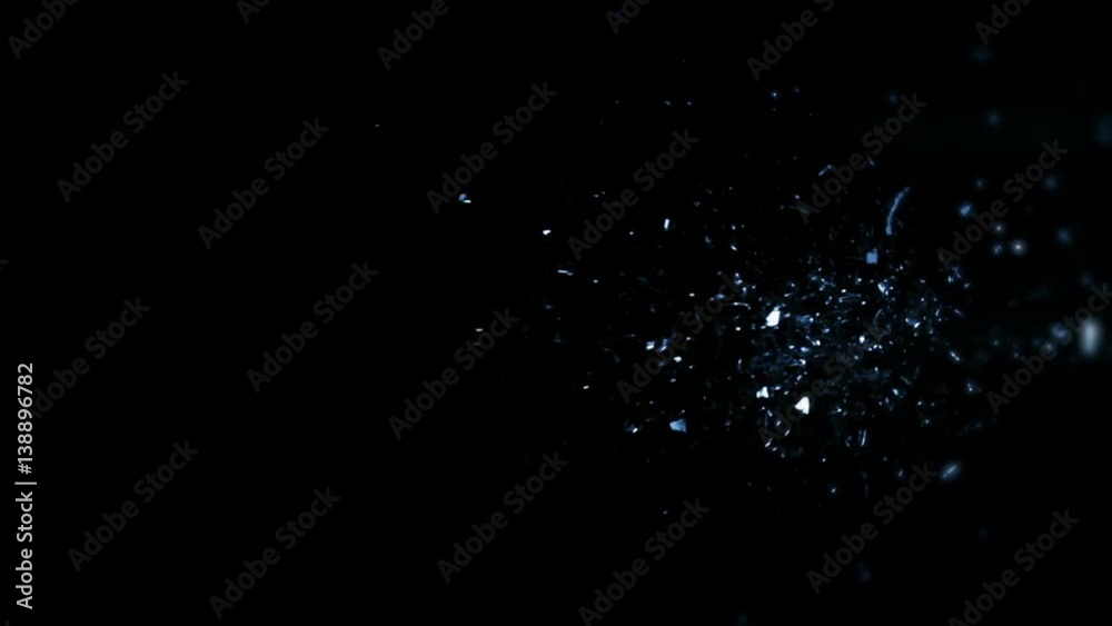 Shattered Glass In Slow Motion