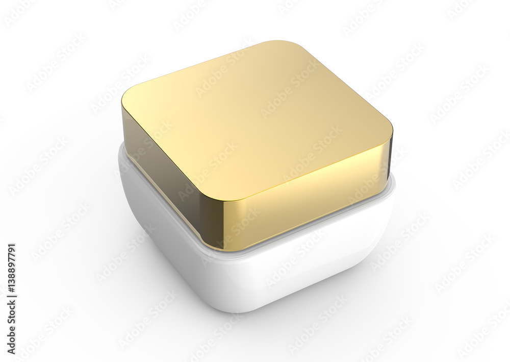 Blank square container mock up Blank square container mock up