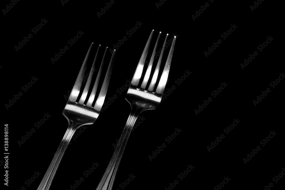 fork and spoon background / 