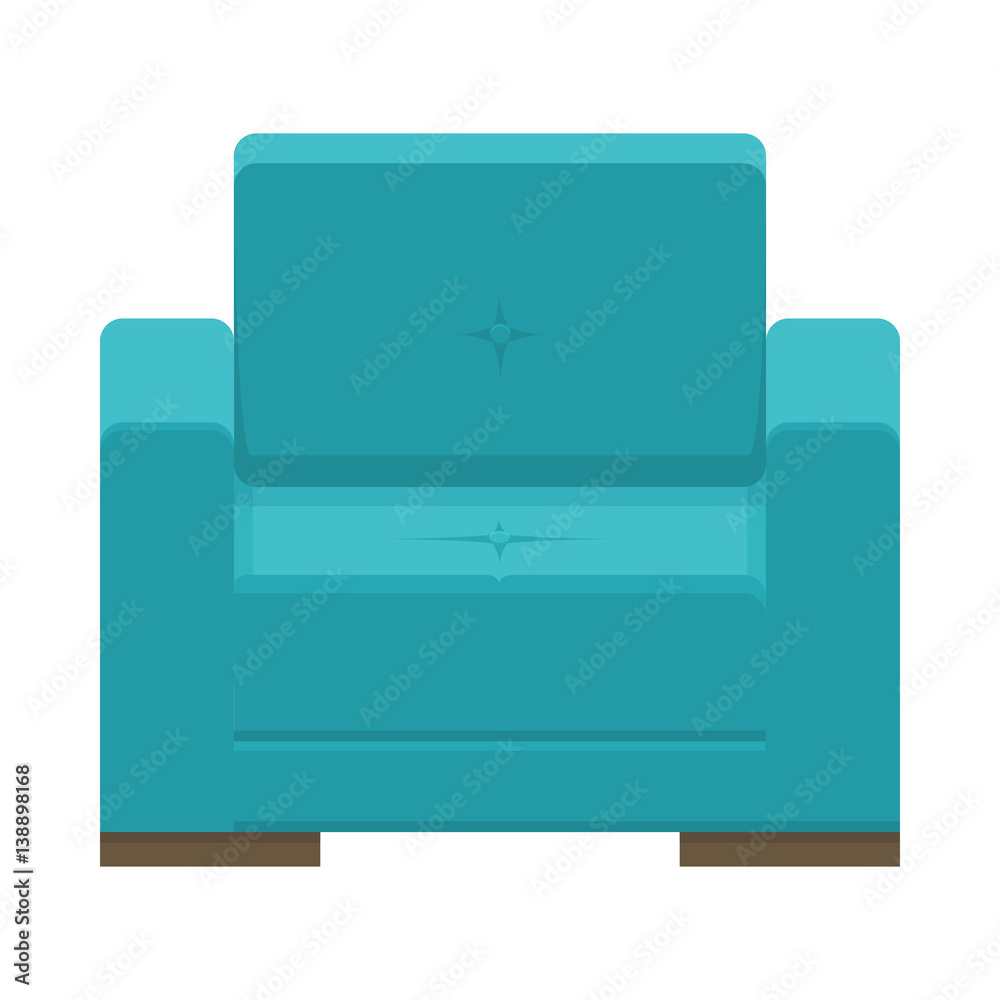 Armchair in flat style. Vector yellow barrel chair. Modern beautiful design elements for retro cozy interior. Isolated illustration on white background. Armchair in flat style. Vector yellow barrel chair. Modern beautiful design elements for retro cozy interior. Isolated illustration on white background.