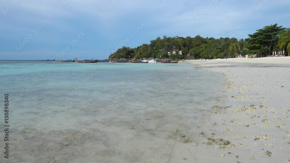 Landscape with white sandy beach on Koh Lipe island at morning, Thailand, 4k
Landscape with white sandy beach on Koh Lipe island at morning, Thailand, 4k