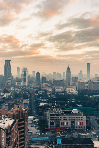 urban skyline and modern buildings,cityscape of China.