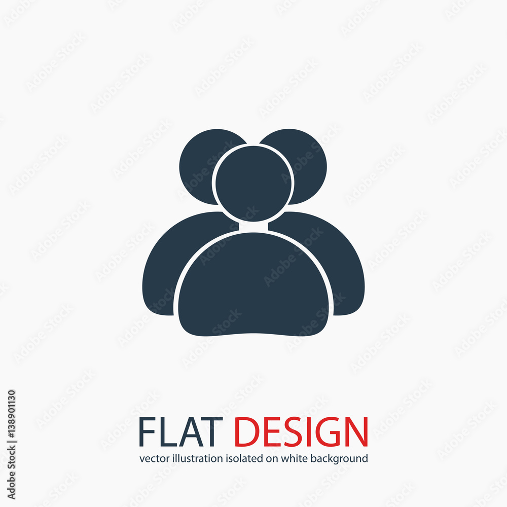 people icon, vector illustration. Flat design style people icon, vector illustration. Flat design style