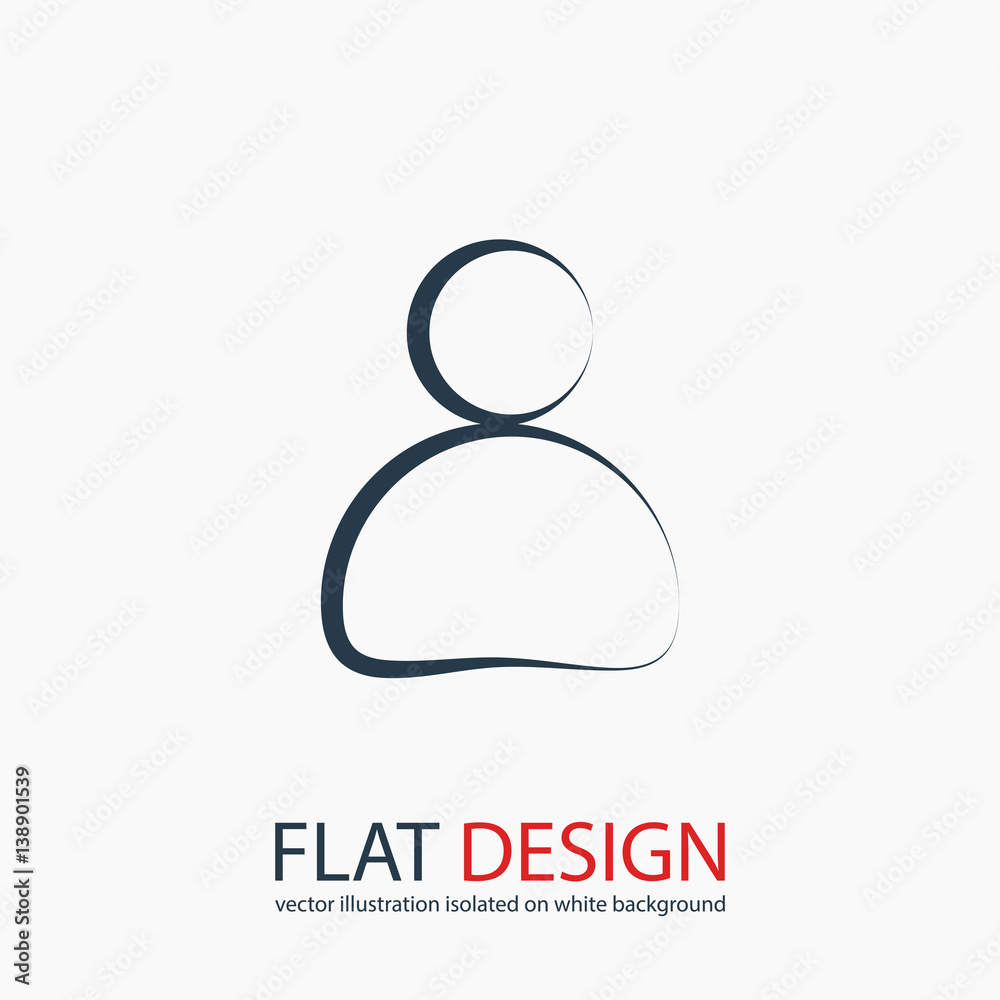 Business man icon, vector illustration. Flat design style Business man icon, vector illustration. Flat design style