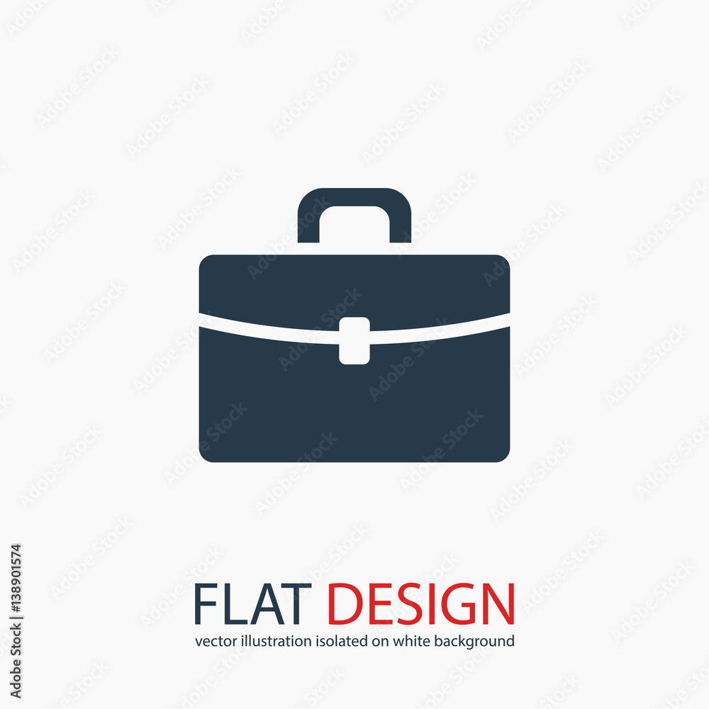 Briefcase icon, vector illustration. Flat design style Briefcase icon, vector illustration. Flat design style