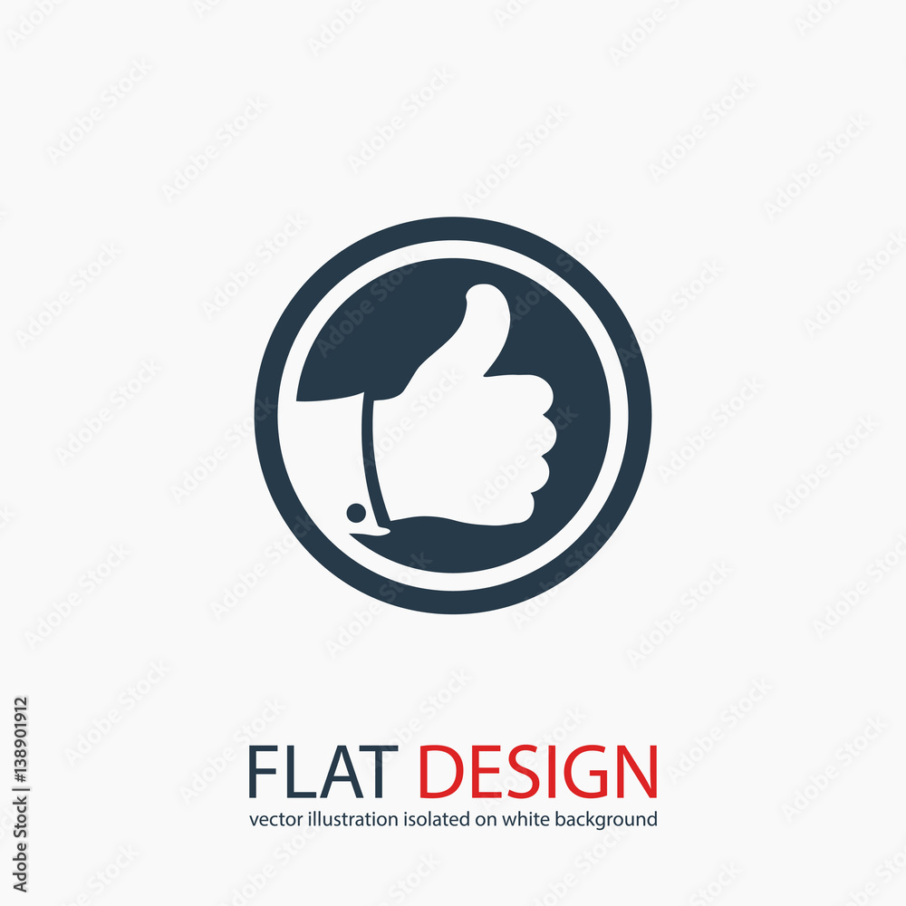 LIKE icon , vector illustration. Flat design style LIKE icon , vector illustration. Flat design style
