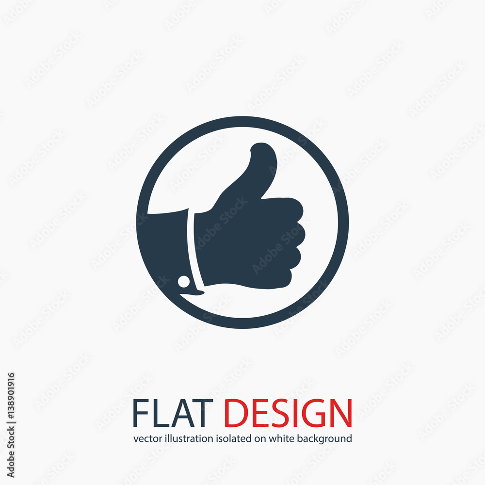 LIKE icon , vector illustration. Flat design style LIKE icon , vector illustration. Flat design style