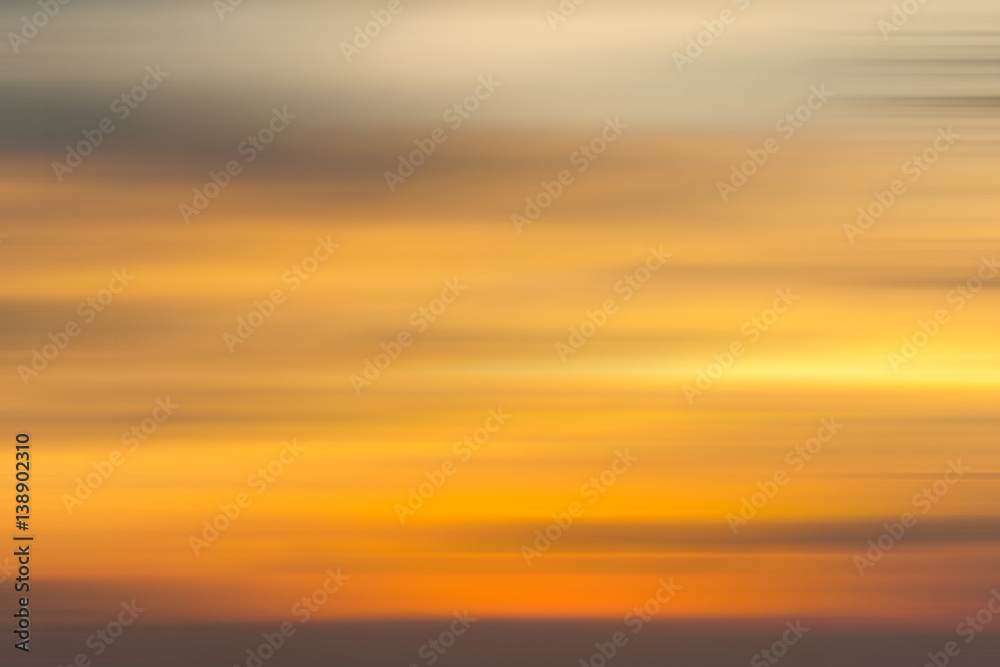 Long Exposure and Motion Blur of a colourful sunset