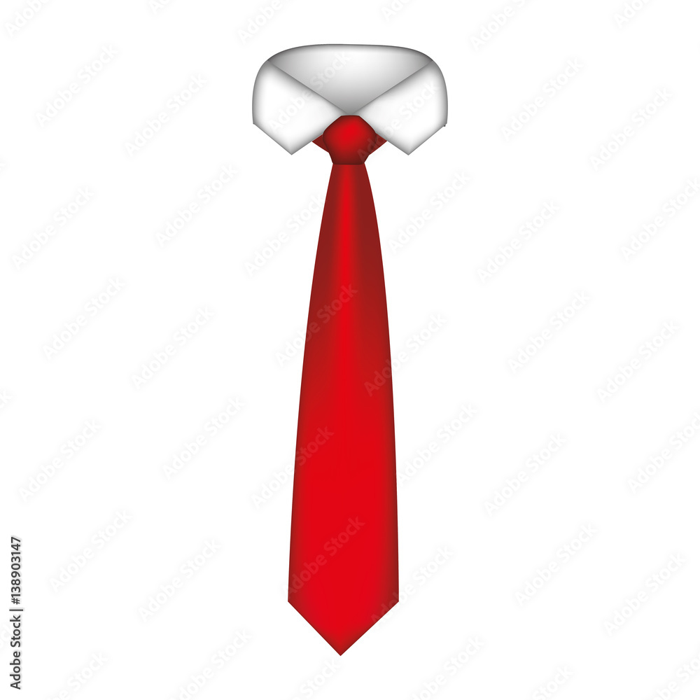 red tie with neck shirt icon, vector illustraction design image red tie with neck shirt icon, vector illustraction design image