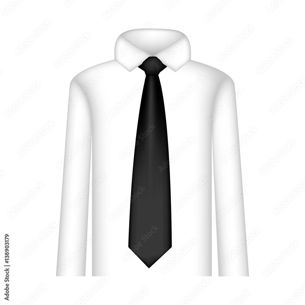 black tie with shirt icon, vector illustraction design image black tie with shirt icon, vector illustraction design image