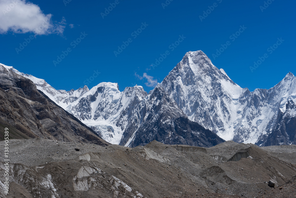 Gasherbrum massif mountain, Karakorum mountain range, K2 trek, Pakistan