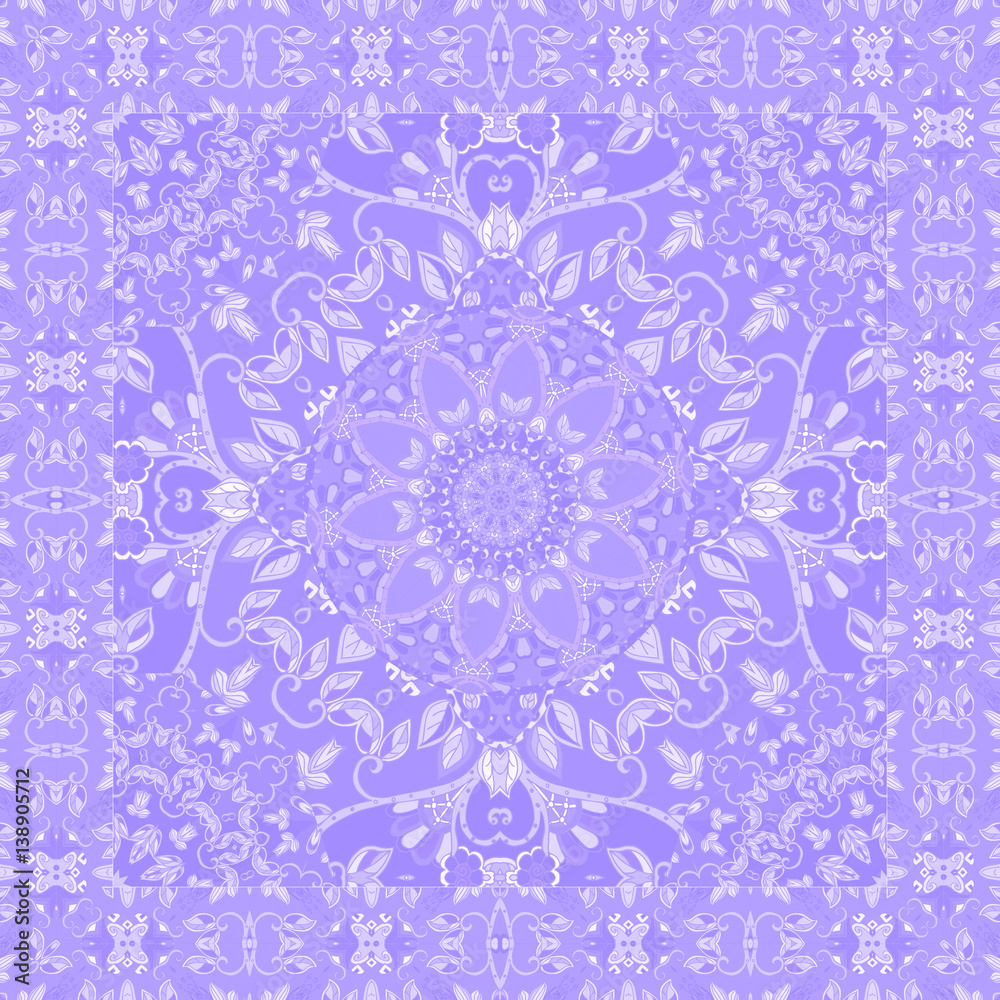 Beautiful blanket   in lilac tones. Shawl. Tablecloth.