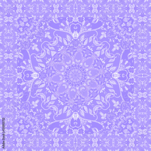 Beautiful blanket in lilac tones. Shawl. Tablecloth.