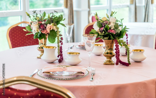 table set for meal