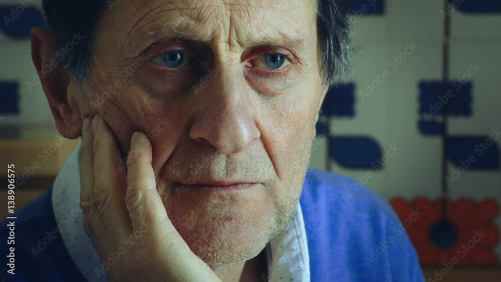 retired alone and sad reflects on his life , depressed