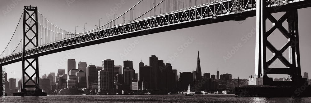 Naklejka premium San Francisco Bay Bridge