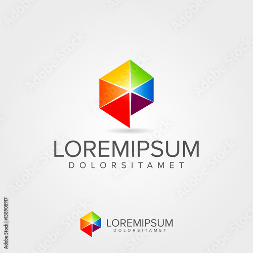 Free Download Abstract hexagon Logo Template - GFXLoad