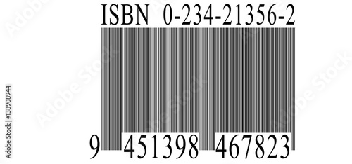 ISBN. Digitally made this photo. It consist 4 layers
