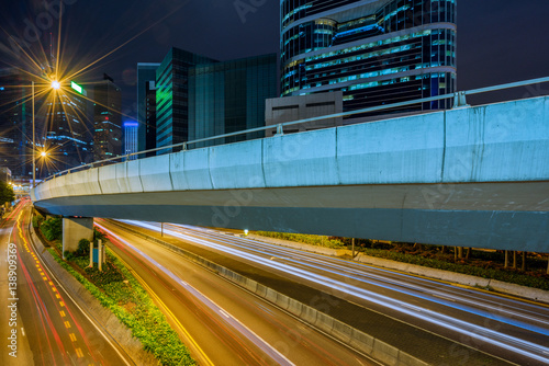 urban traffic road with cityscape in modern city of China. © fanjianhua