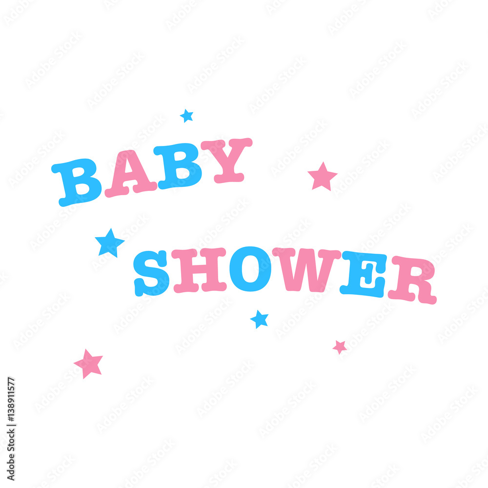 Vector decoration for Baby shower. Vector decoration for Baby shower.