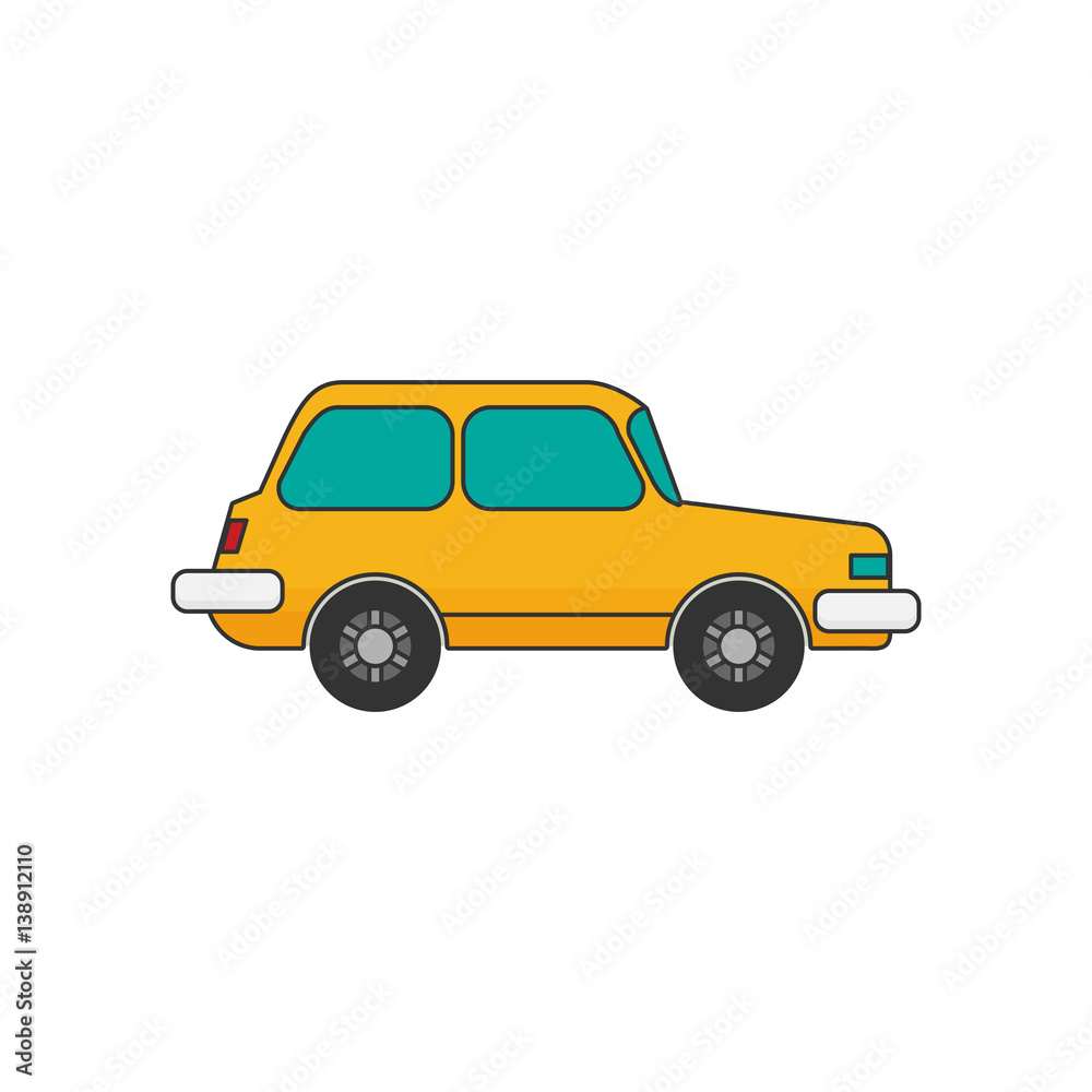 Isolated vector cars. Flat design style Isolated vector cars. Flat design style