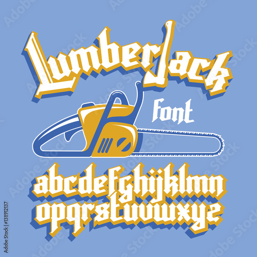 Lumberjack gothic font
