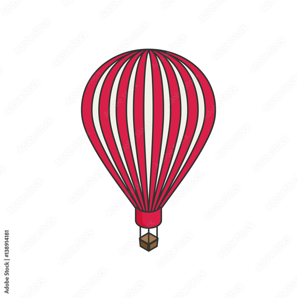 Naklejka premium Isometric air balloon