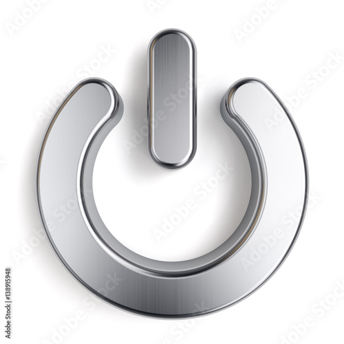 Metal power button
