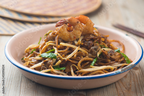 Fried Penang Char Kuey Teow, popular fried noodle in malaysia