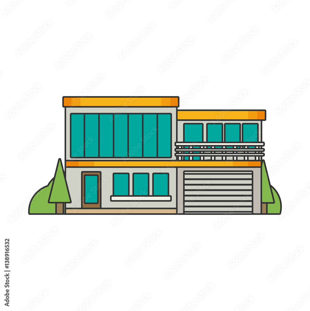 House. flat style vector illustration