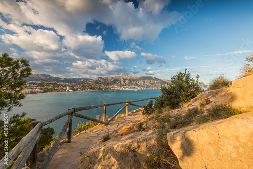 Panoramic view over Albir in Alicante,Spain