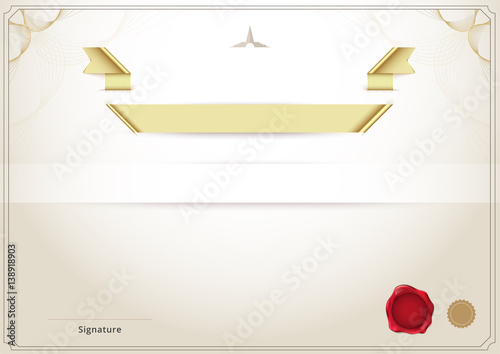 Blank diploma and certificate template background. vector illustration.