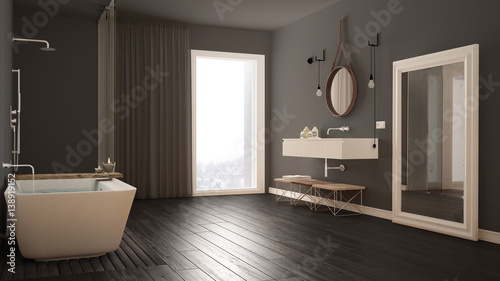 Classic bathroom  modern minimalistic interior design