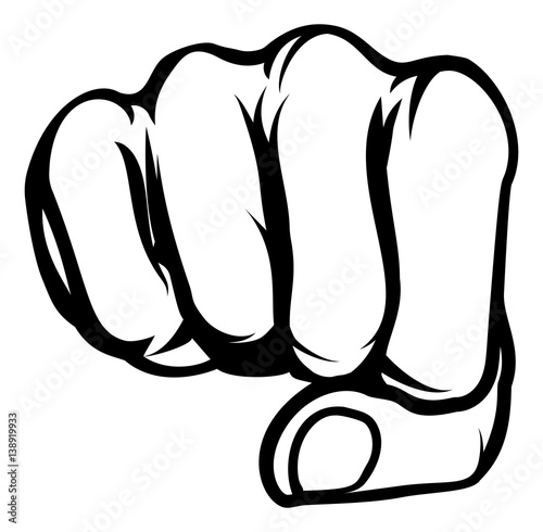 Comic Book Style Fist