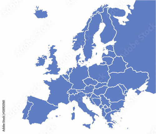 Europe map © pinate