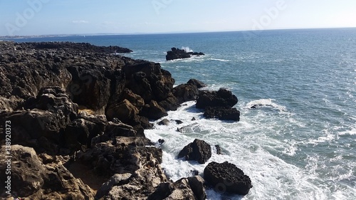 Rocky coastline in Portugal