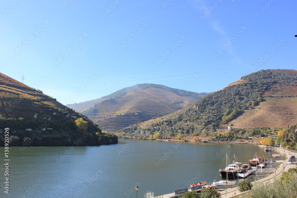 Douro valley Landscape from the boat