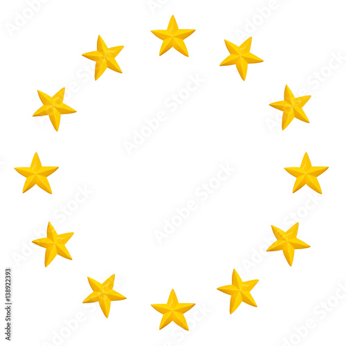Cycle Yellow stars pattern and texture for background, clipping path.