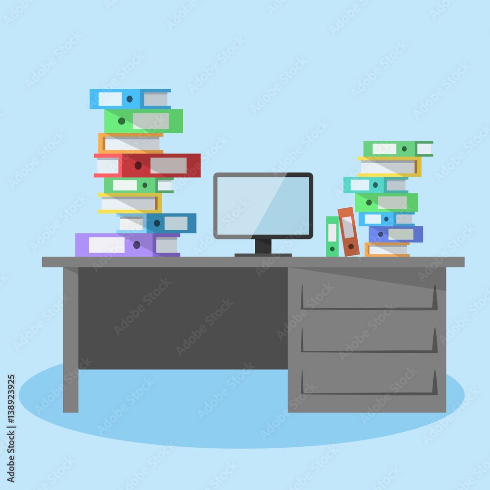 Office workspace illustration Office workspace illustration