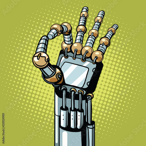 Robot OK okay gesture hand