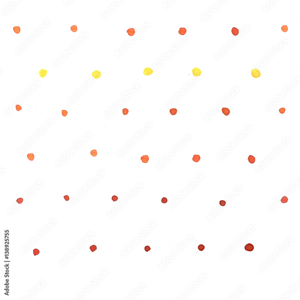 Watercolor raster illustration points Watercolor raster illustration points