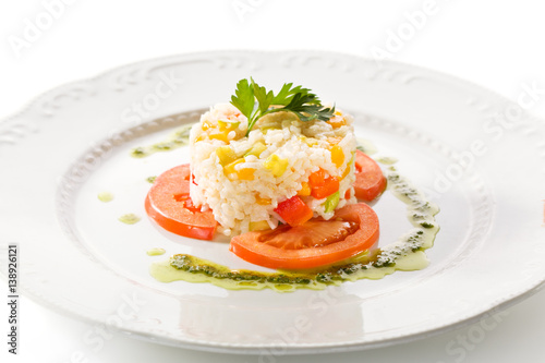 Cooked Rice with Tomato