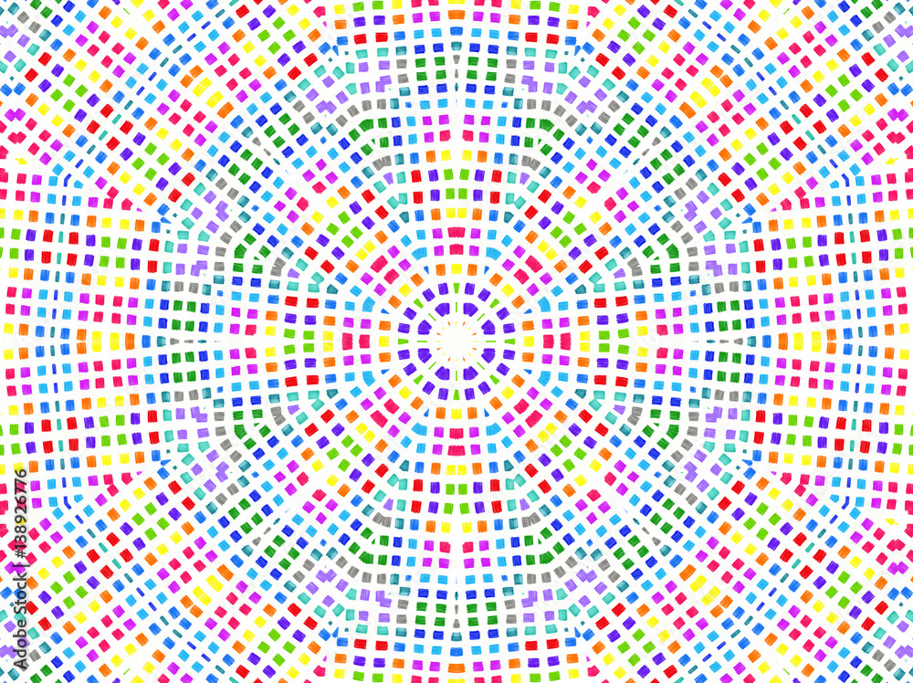 Bright colorful concentric pattern Bright colorful concentric pattern