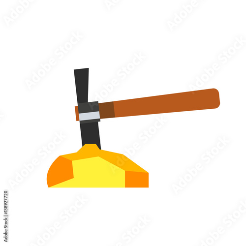 Gold mining icon