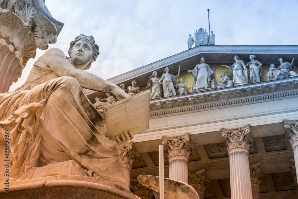 Fototapeta premium Österreich, Wien, Parlament