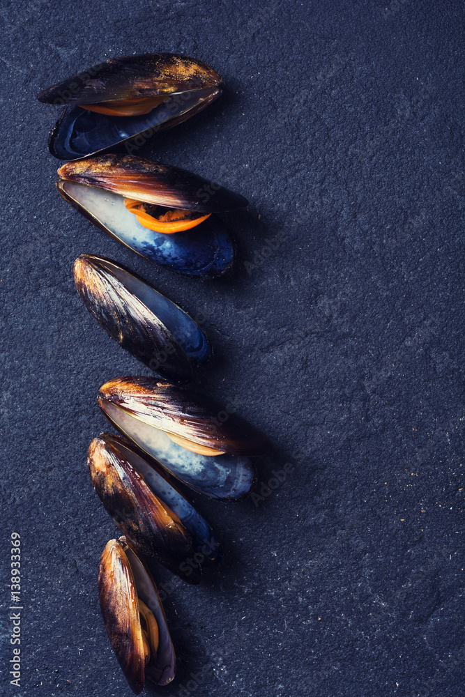 Texture of mussels Stock Photo Adobe Stock