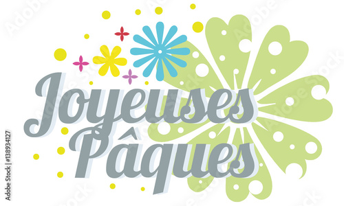Joyeuses pâques signalétique