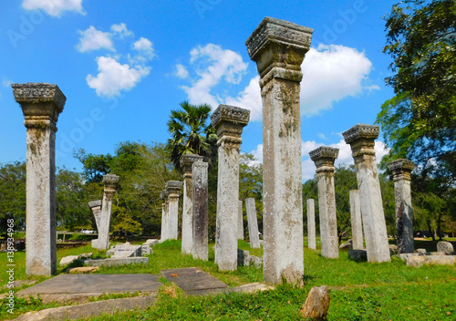 Sri Lanka Anuradhapura Pilars photo