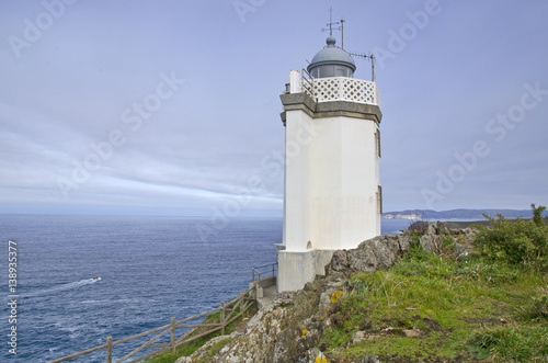 Lighthouse of Mera , Atlantic Ocean – Galicia Spain photo